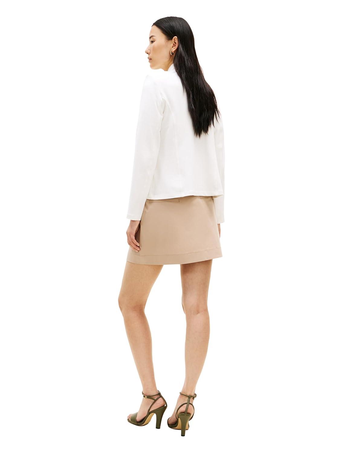 imageTommy Hilfiger Womens Double Breasted Knit Jacket Button Down Long Sleeve Knit JacketEcru