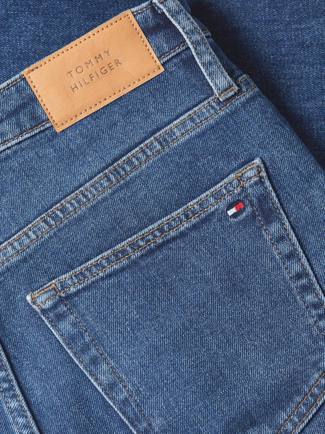 imageTommy Hilfiger Womens Mid Rise Bootcut Jeans with StretchDark Blue