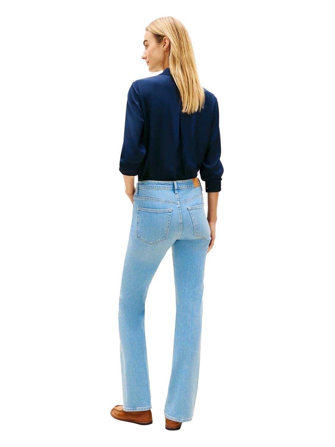 imageTommy Hilfiger Womens Mid Rise Bootcut Jeans with StretchLight Blue