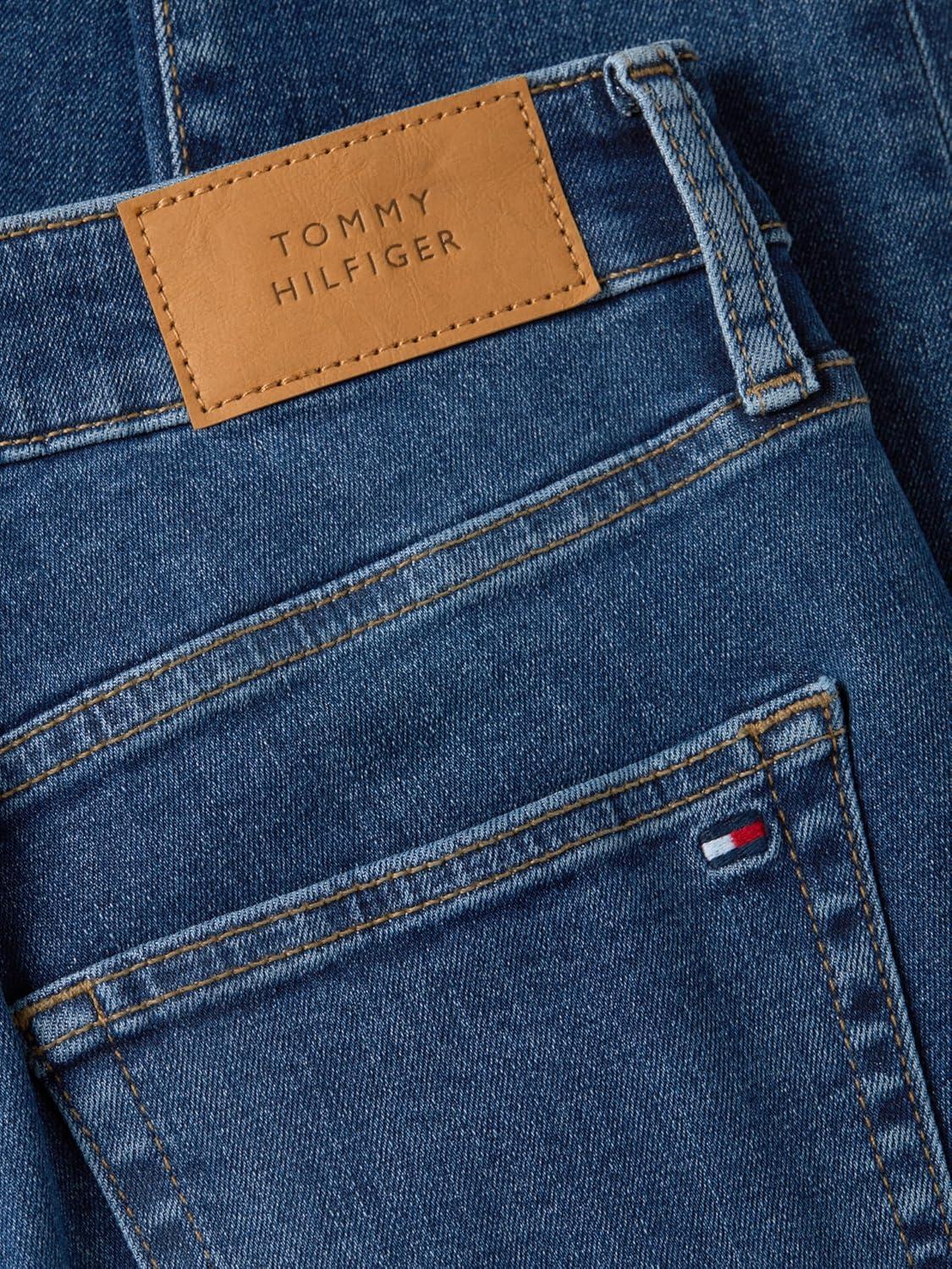 imageTommy Hilfiger Womens Mid Rise Skinny Jeans with StretchDark Blue