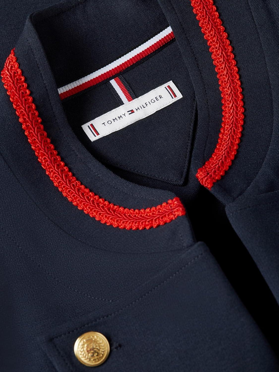 imageTommy Hilfiger Womens Open Front Knit Jacket Button Down Long Sleeve Knit JacketDark Night NavyRwb
