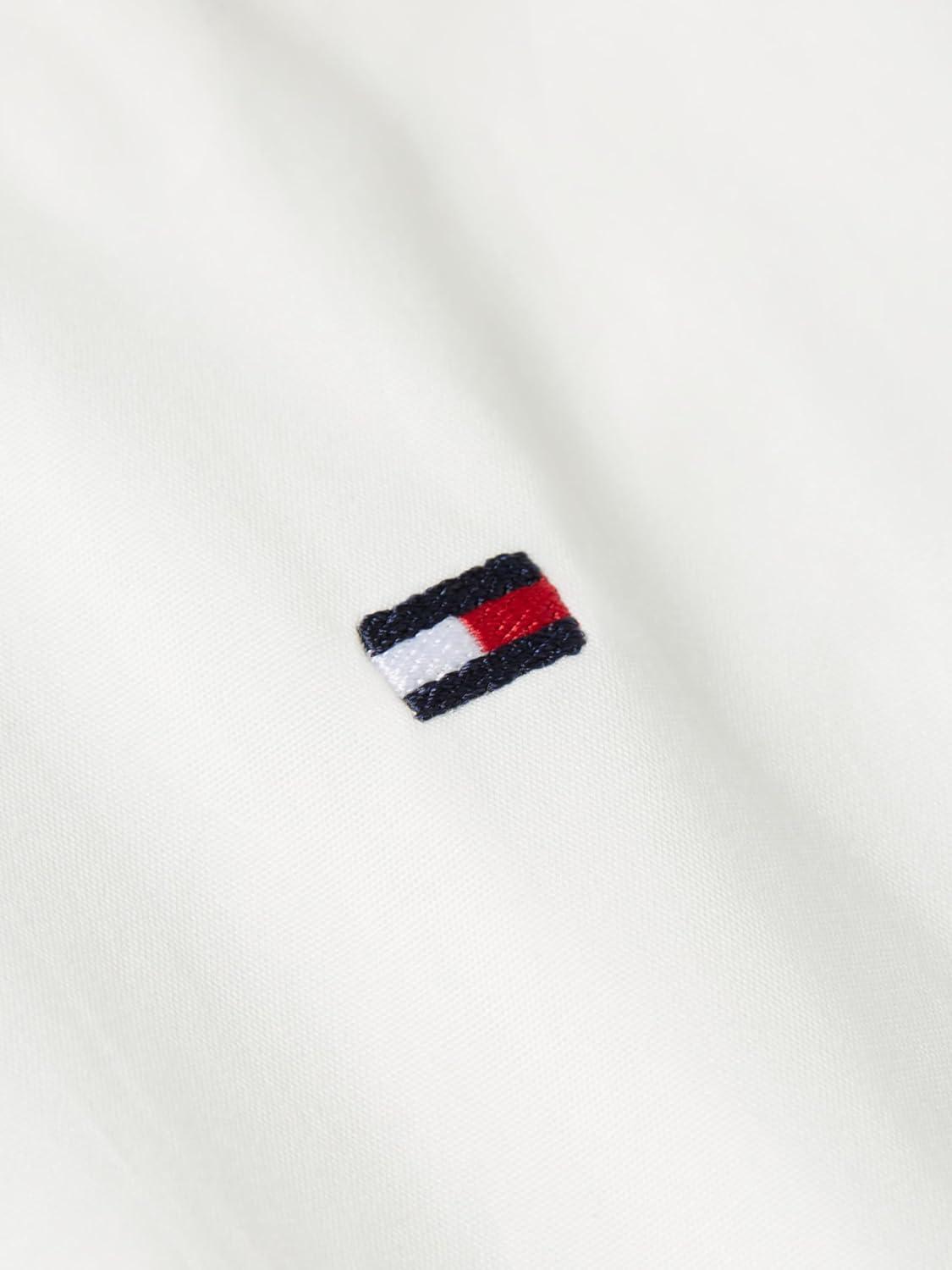 imageTommy Hilfiger Womens Oxford Long Sleeve Button Down Shirt in Regular Fit with Side DetailEcru