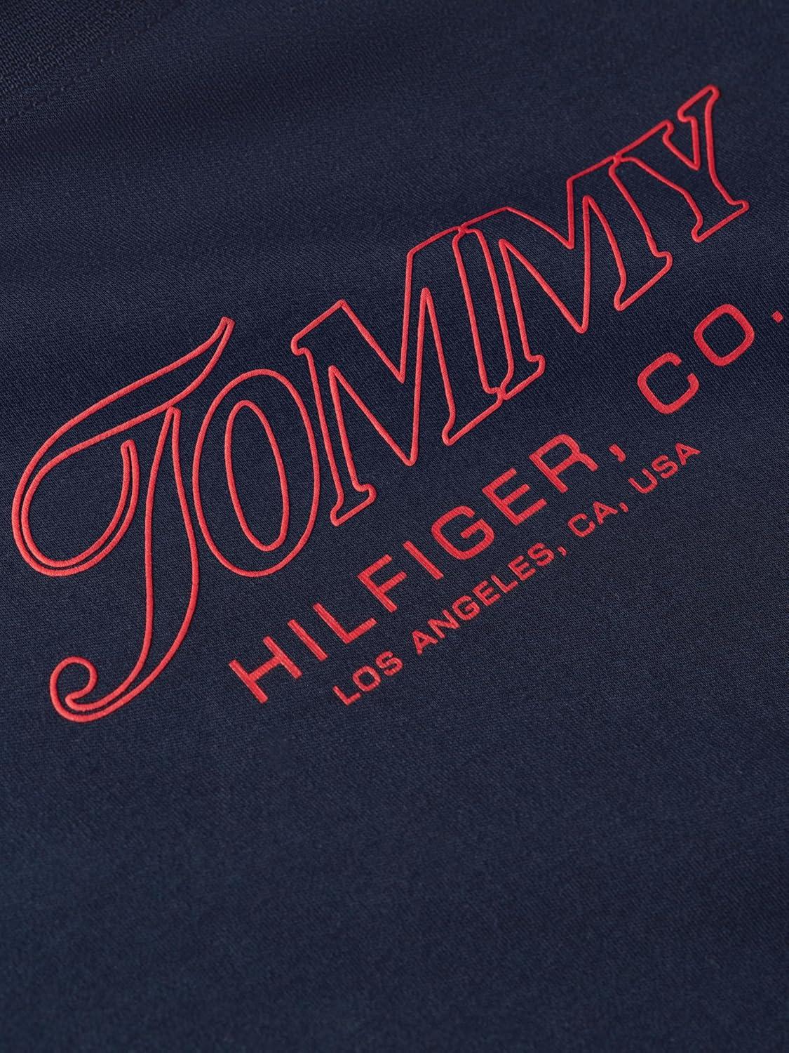 imageTommy Hilfiger Womens Short Sleeve Cotton Graphic Logo Crew Neck TShirtsDark Night Navy