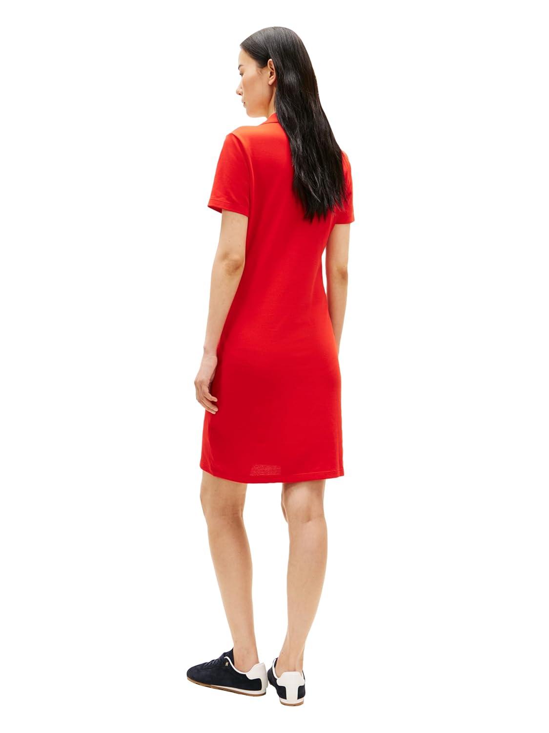 imageTommy Hilfiger Womens Short Sleeve V Neck Polo Dress Casual Tennis DressFireworks