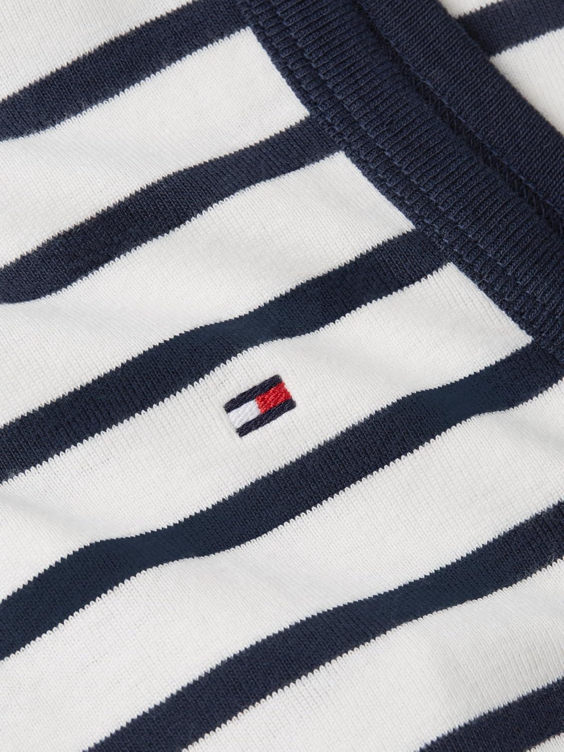 imageTommy Hilfiger Womens Sleeveless Cotton Crew Neck Tank Top with Bow DetailEcru Dark Night Navy Stripe