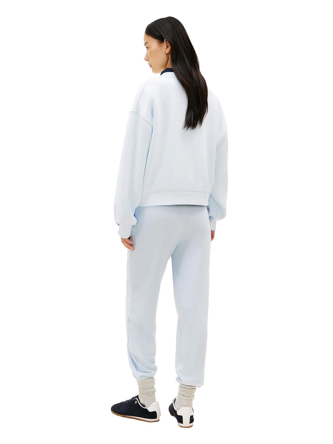 imageTommy Hilfiger womens Medium Weight Crew Neck Sweatshirt Pullover With LogoKeepsake Blue