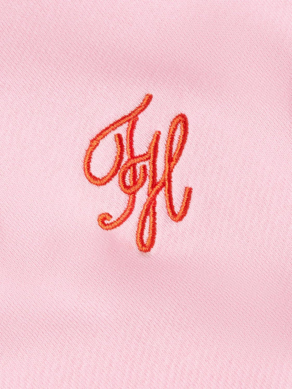 imageTommy Hilfiger womens Medium Weight Crew Neck Sweatshirt Pullover With Monogram LogoClassic Pink
