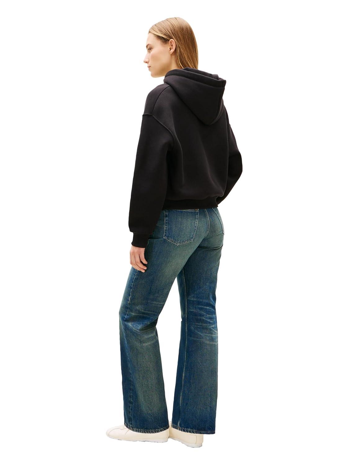 imageTommy Hilfiger womens Medium Weight Hoodie Sweatshirt Pullover With LogoBlack