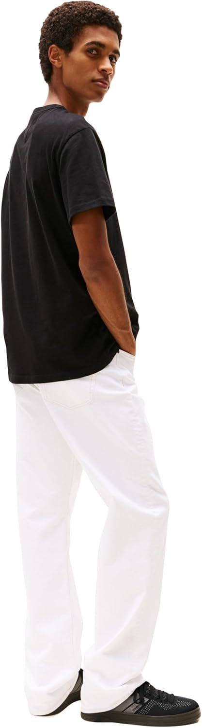 imageTommy Jeans Mens Short Sleeve Cotton Graphic TShirtsBlack