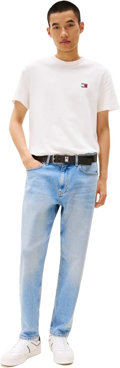 imageTommy Jeans Mens Short Sleeve Cotton Graphic TShirtsEcru