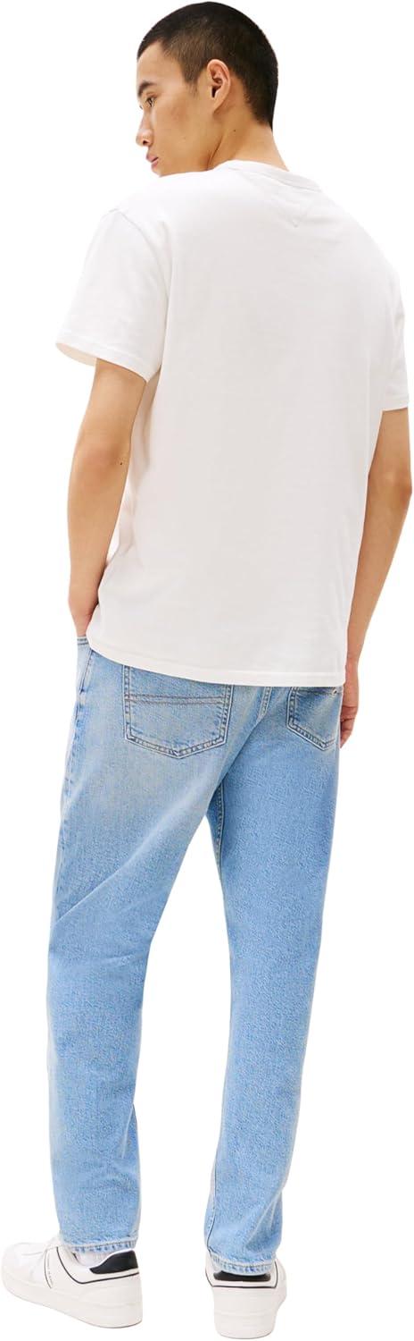 imageTommy Jeans Mens Short Sleeve Cotton Graphic TShirtsEcru