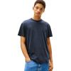 imageTommy Jeans Mens Short Sleeve Cotton Graphic TShirts with Embroidered Tonal LogoDark Night Navy
