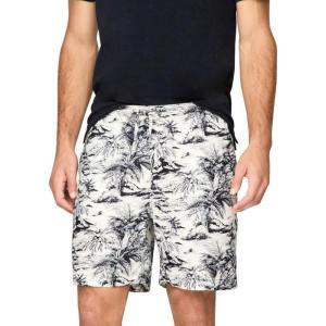 Tommy Hilfiger Men’s Casual Linen Shorts 7 Inch with Stretch(Desert Sky Print)