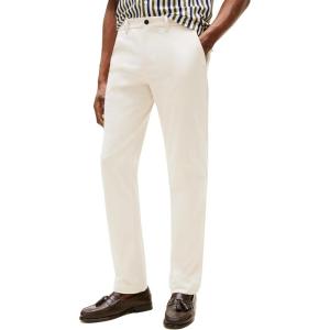 Tommy Hilfiger Men’s Casual Moisture Wicking Wrinkle Resistant Stretch Performance Pants in Straight Fit(Newsprint)