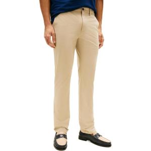 Tommy Hilfiger Men’s Casual Moisture Wicking Wrinkle Resistant Stretch Performance Pants in Straight Fit(Sandalwood)