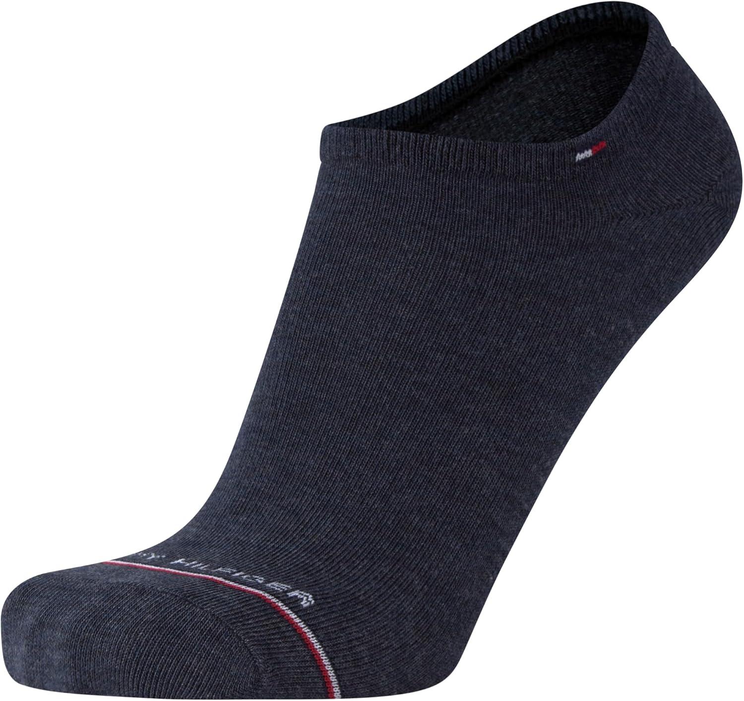imageTommy Hilfiger Mens Ankle Socks 5 Pack6 Pack Cotton Blend Moisture Wicking Low Cut Mens Athletic Socks with Arch SupportBlue 6pk