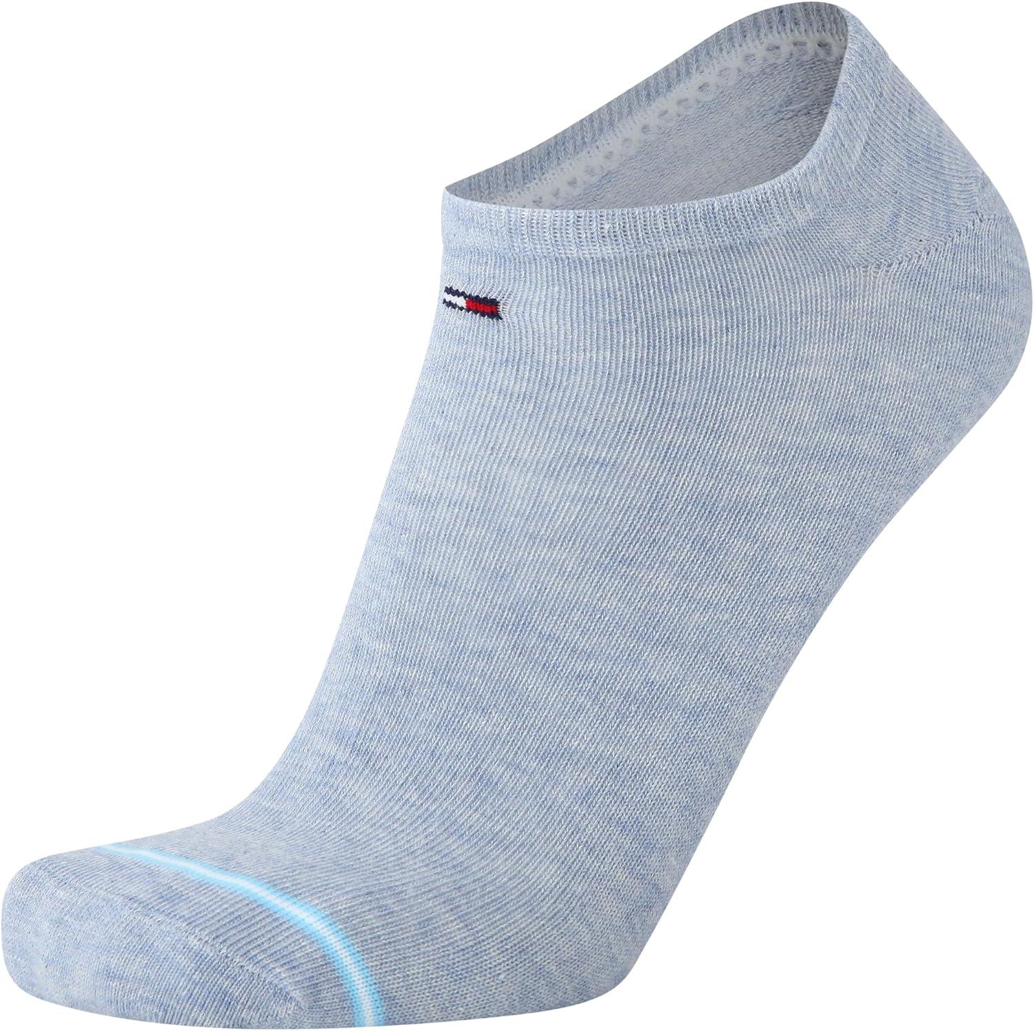 imageTommy Hilfiger Mens Ankle Socks 5 Pack6 Pack Cotton Blend Moisture Wicking Low Cut Mens Athletic Socks with Arch SupportBlue Assorted 5pk