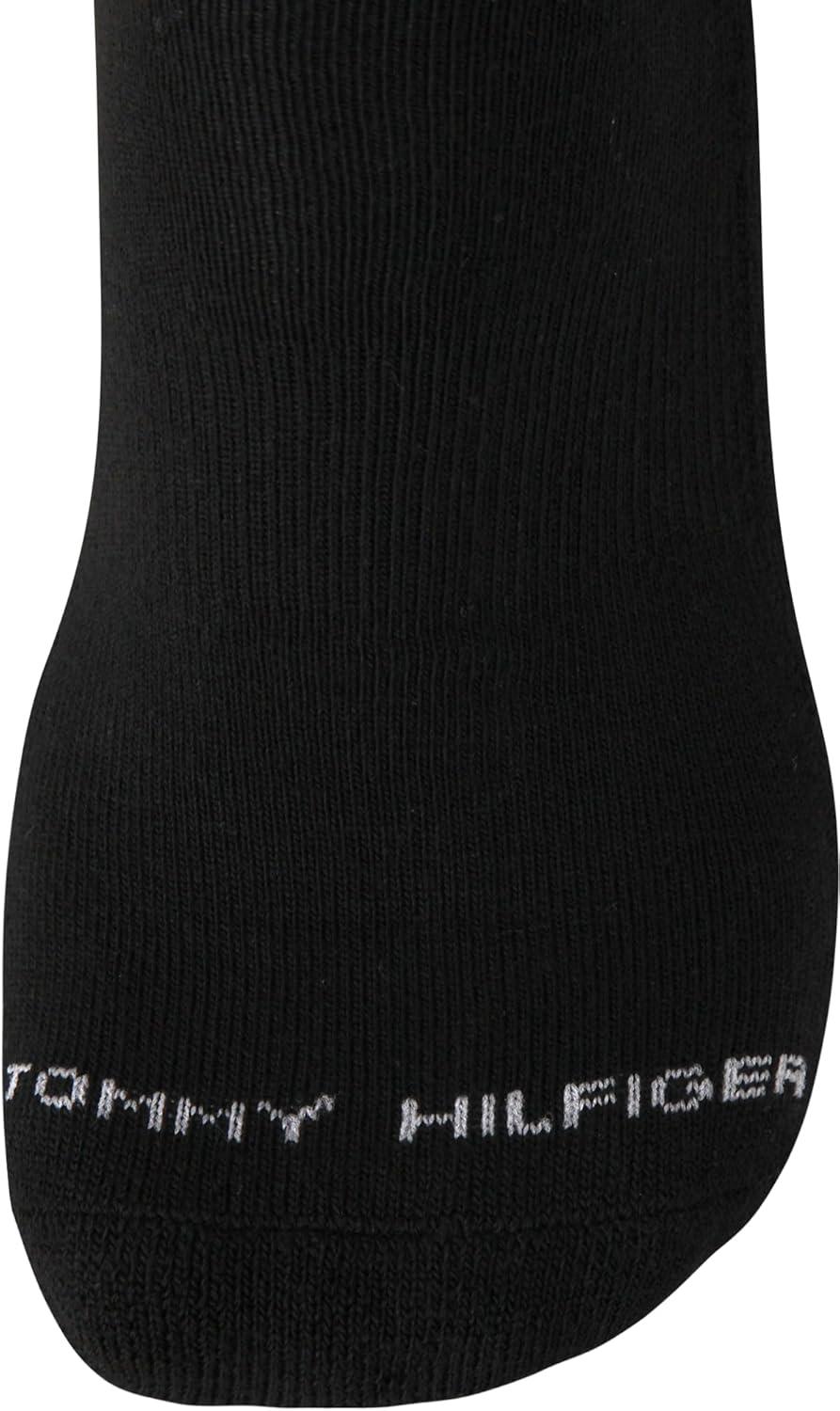 imageTommy Hilfiger Mens Breathable Cushioned Quarter Socks 6 PackBlack Lines