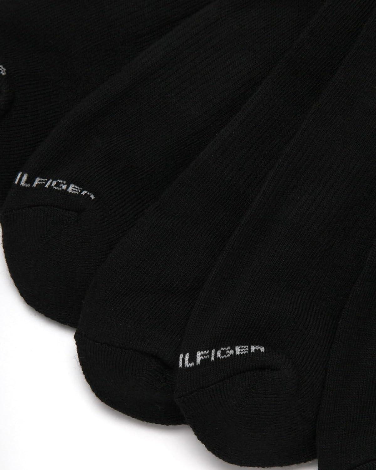 imageTommy Hilfiger Mens Breathable Cushioned Quarter Socks 6 PackBlack Lines