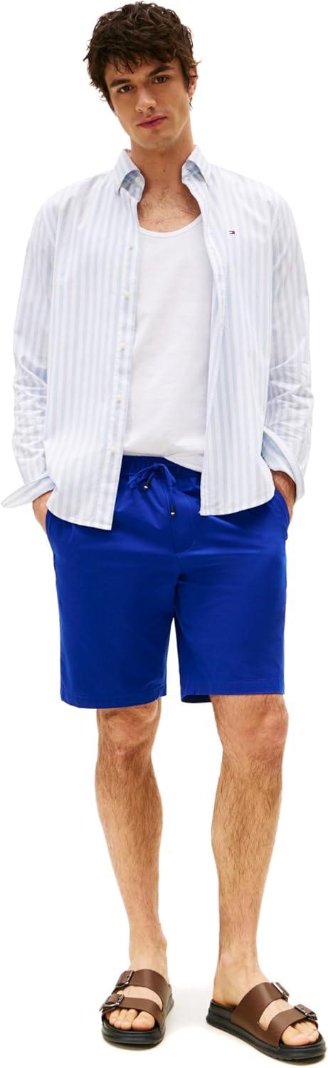imageTommy Hilfiger Mens Casual Performance Shorts 10 Inch in Relaxed FitWedge Blue 000131