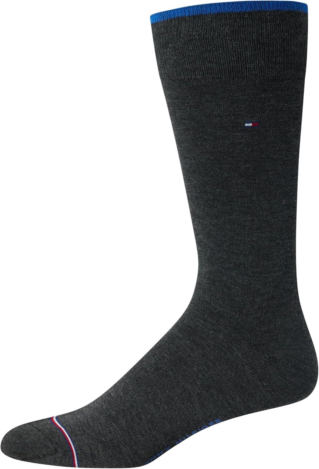 imageTommy Hilfiger Mens Dress Socks 5 Pack Lightweight Patterned Everyday Long Work Socks for Men for Casual amp Formal WearKhaki Argyle