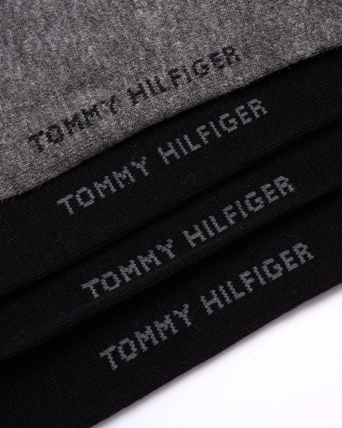 imageTommy Hilfiger Mens Dress Socks 8 Pack Lightweight Everyday Crew Work Socks for Men for Casual and Formal WearBlack