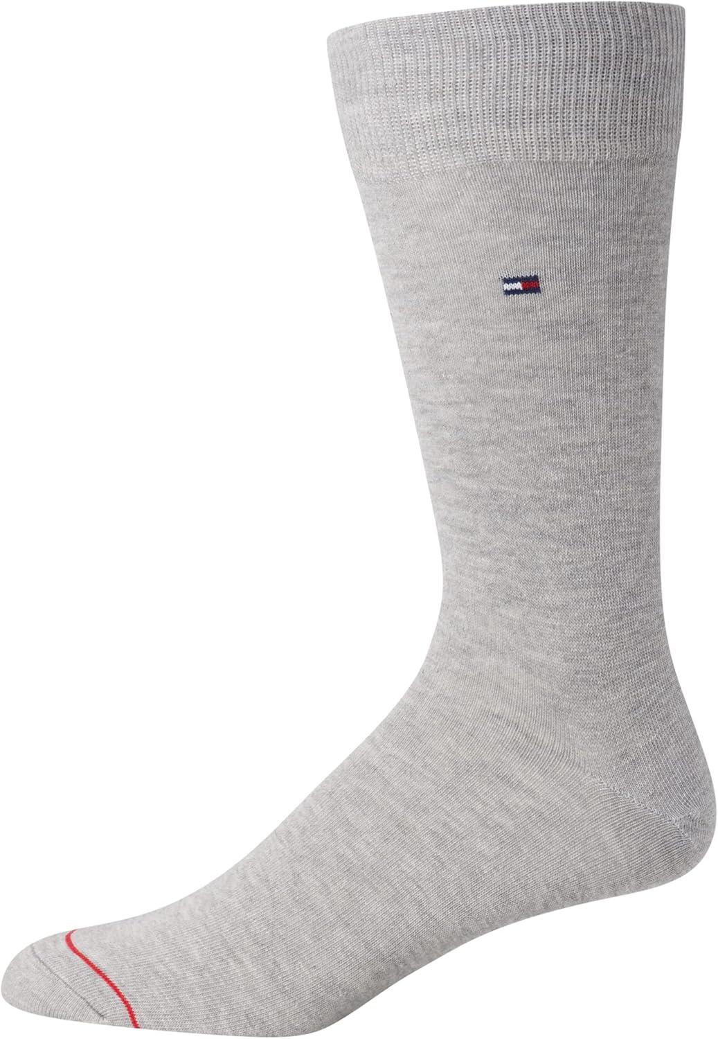 imageTommy Hilfiger Mens Dress Socks 8 Pack Lightweight Everyday Crew Work Socks for Men for Casual and Formal WearDenim
