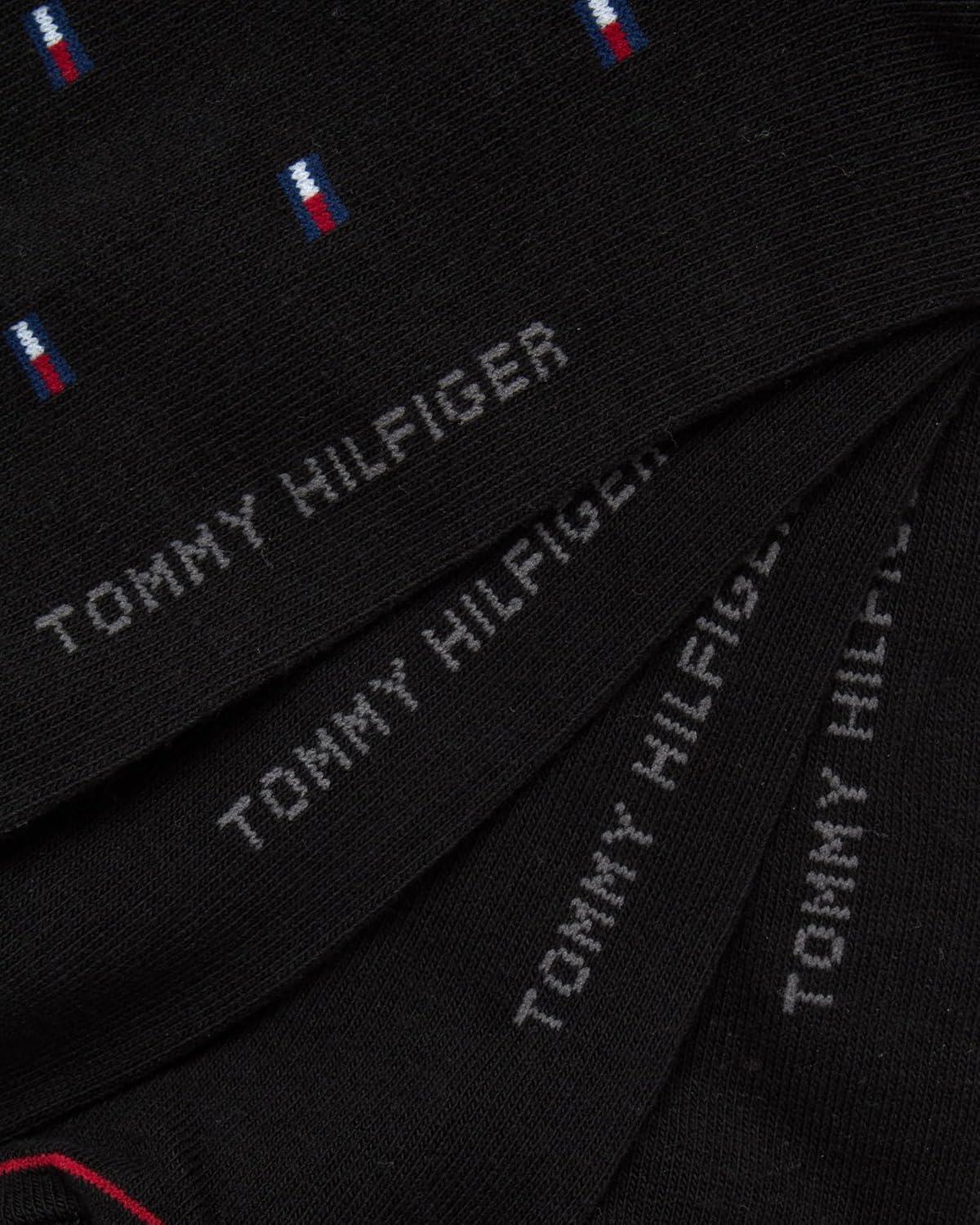 imageTommy Hilfiger Mens Dress Socks 8 Pack Lightweight Everyday Crew Work Socks for Men for Casual and Formal WearPremium Black