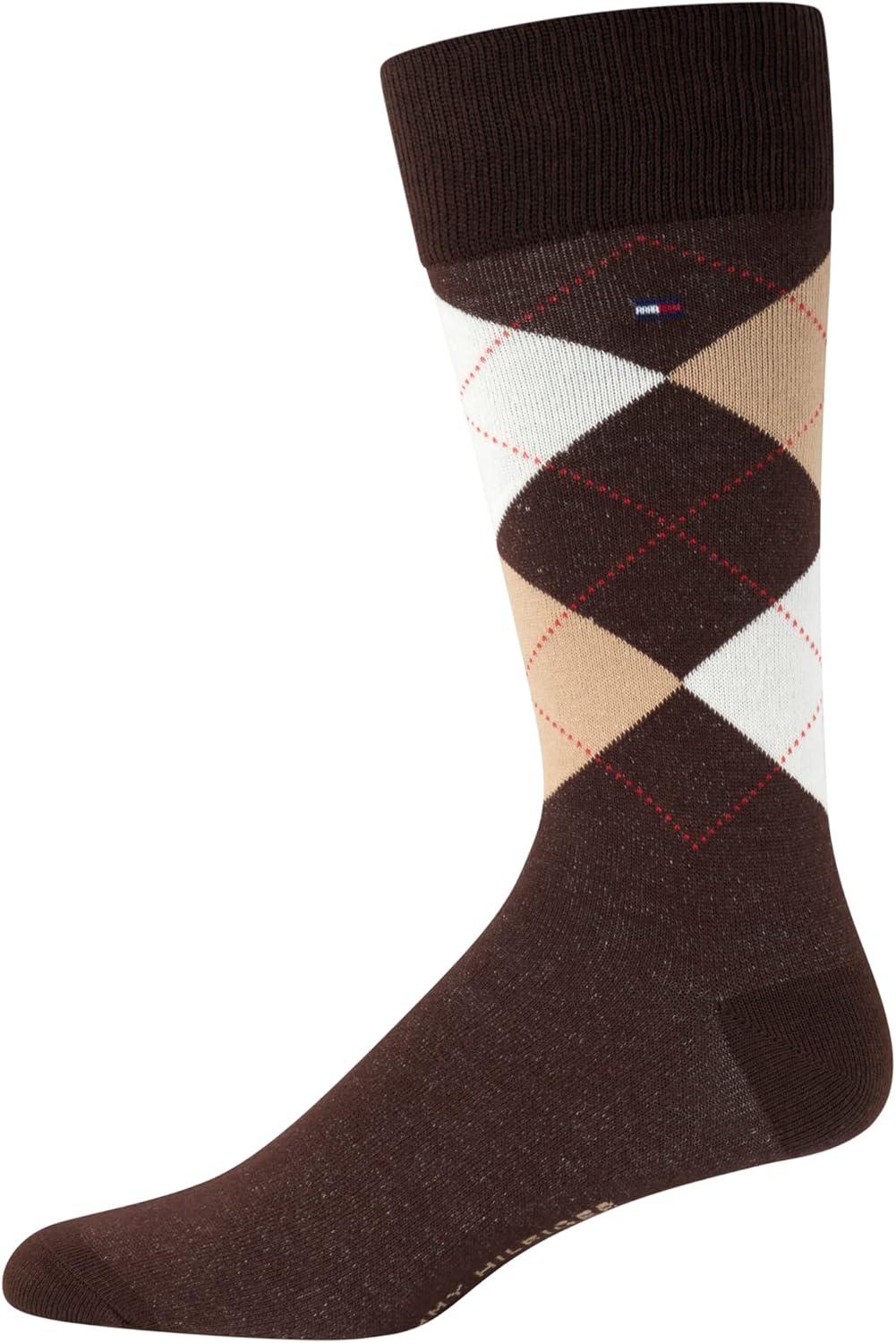 imageTommy Hilfiger Mens Dress Socks 8 Pack Lightweight Everyday Crew Work Socks for Men for Casual and Formal WearTan Assorted