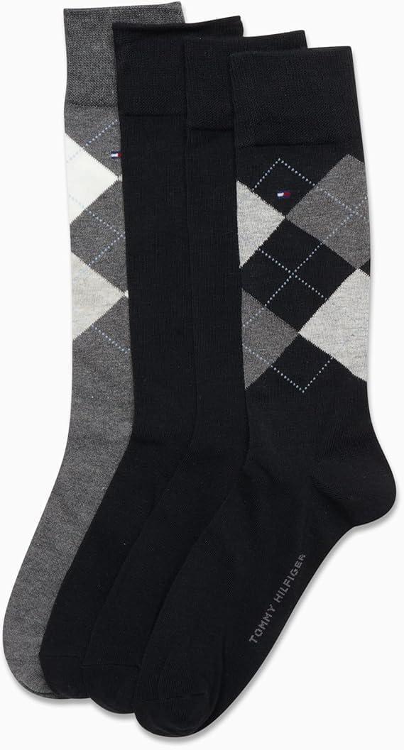 imageTommy Hilfiger Mens Dress Socks 8PackBlack Assorted