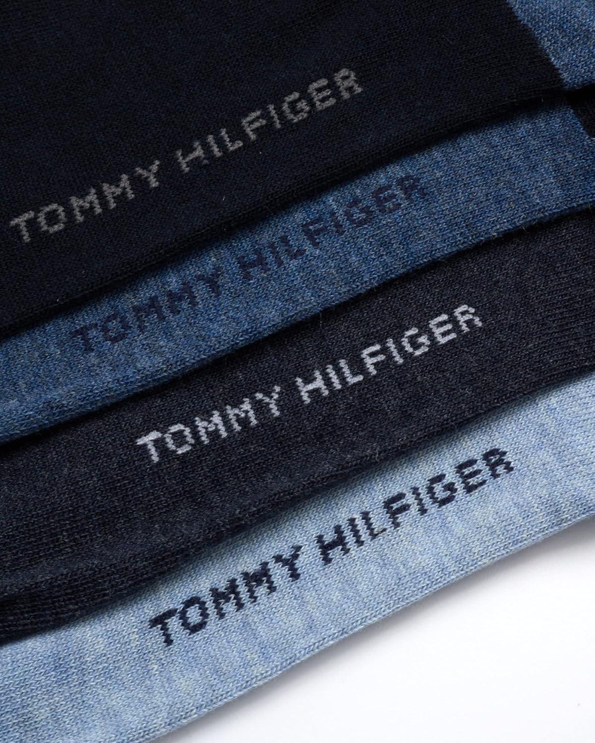 imageTommy Hilfiger Mens Dress Socks 8PackBlue Assorted