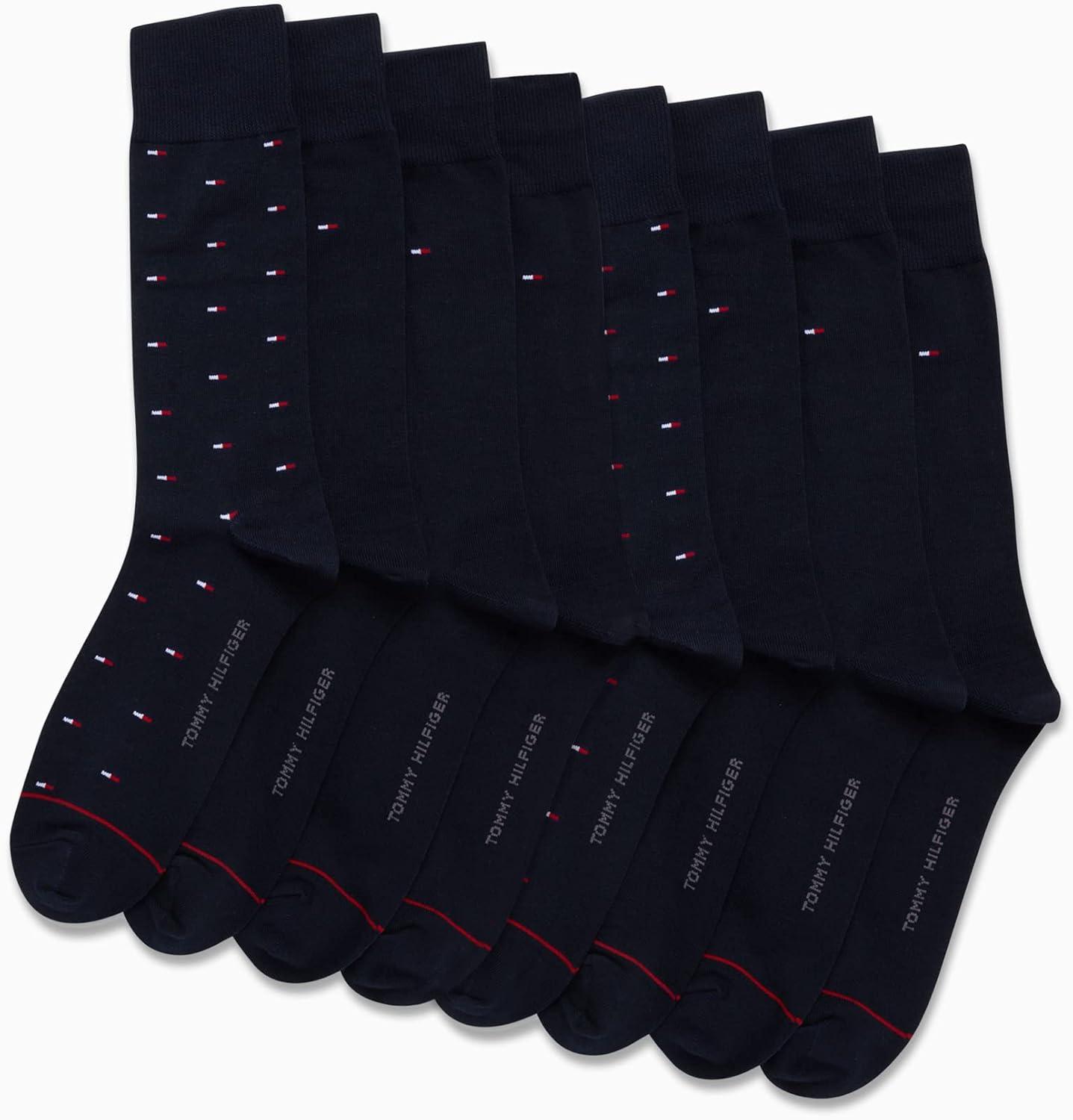 imageTommy Hilfiger Mens Dress Socks 8PackNavy