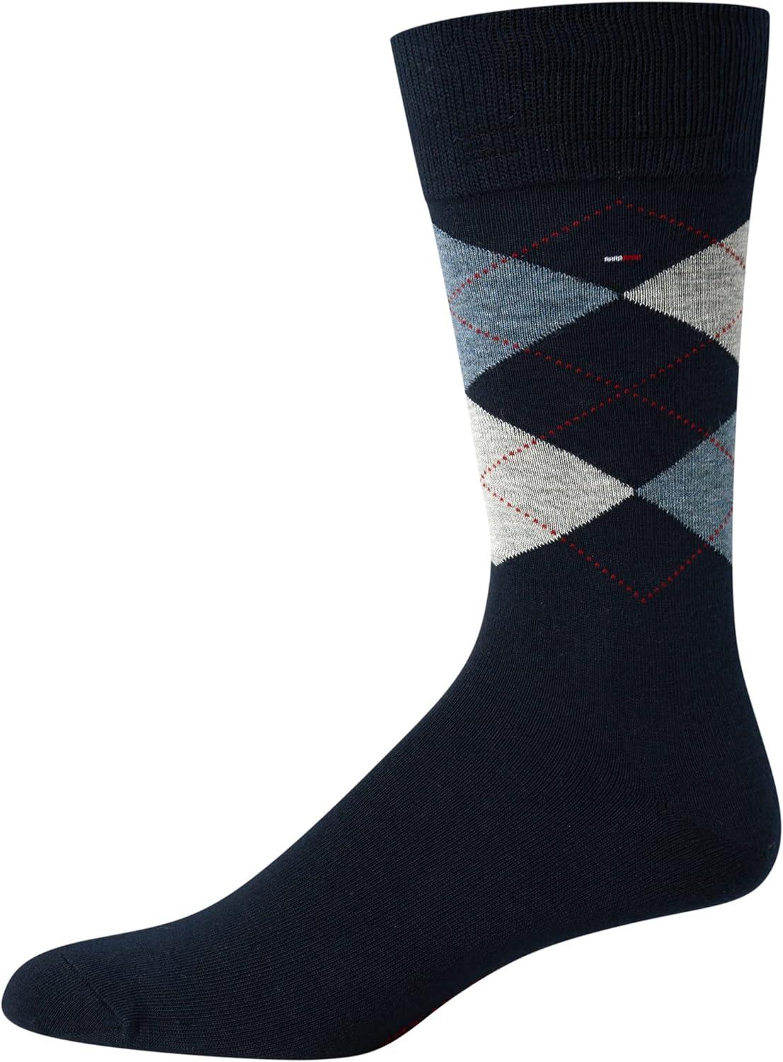 imageTommy Hilfiger Mens Dress Socks 8PackNavy Assorted