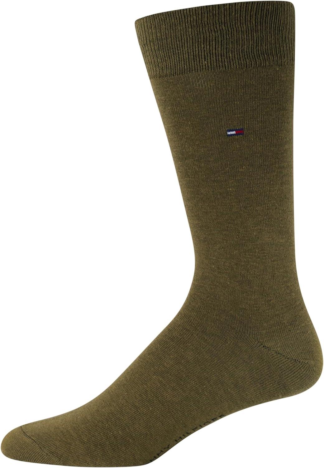imageTommy Hilfiger Mens Dress Socks 8PackOlive