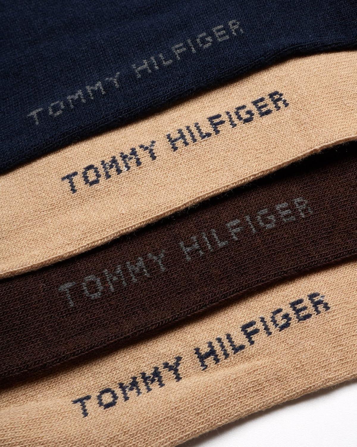 imageTommy Hilfiger Mens Dress Socks 8PackTan Multi