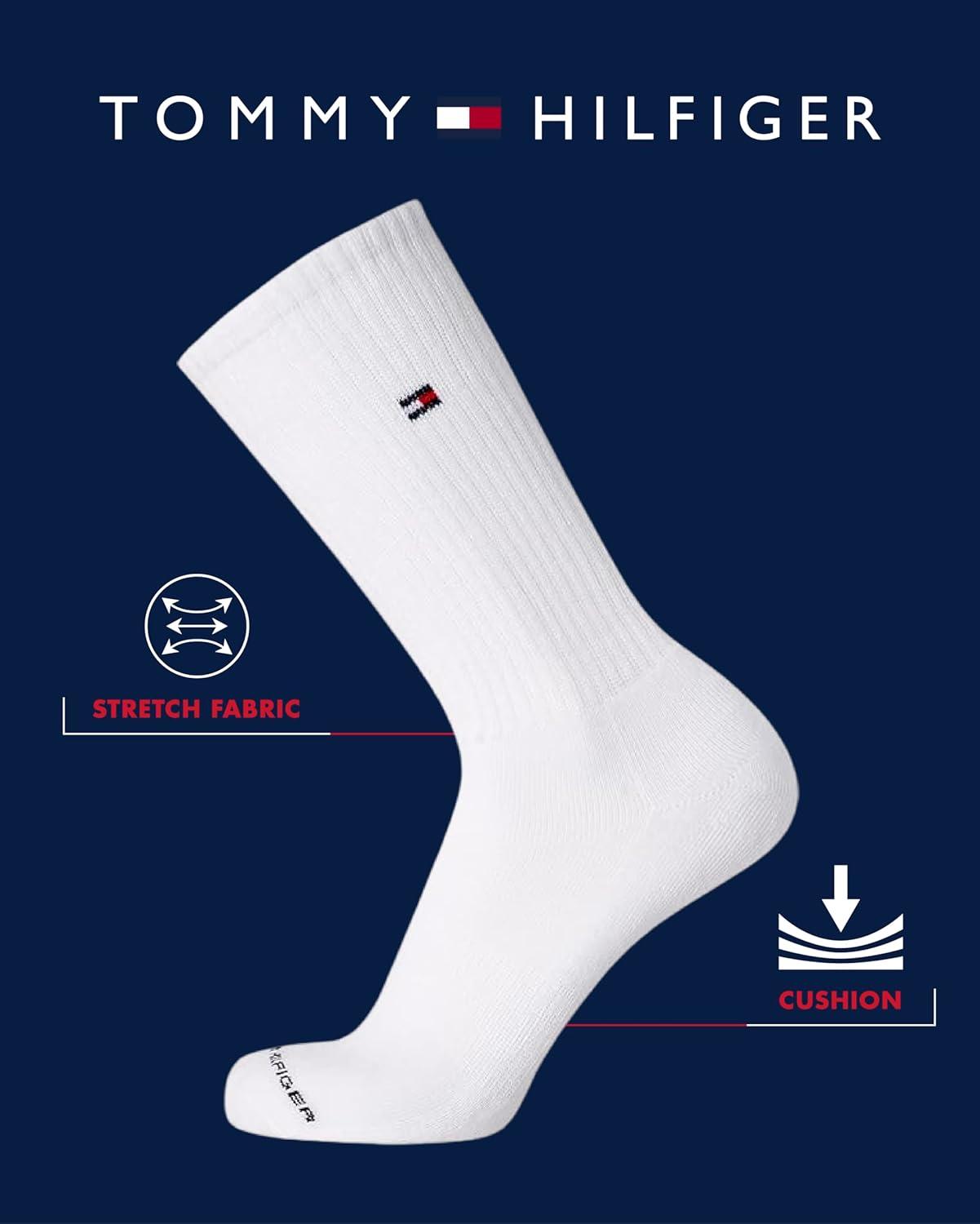 imageTommy Hilfiger Mens Dress Socks 8PackTaupe Heather Assorted