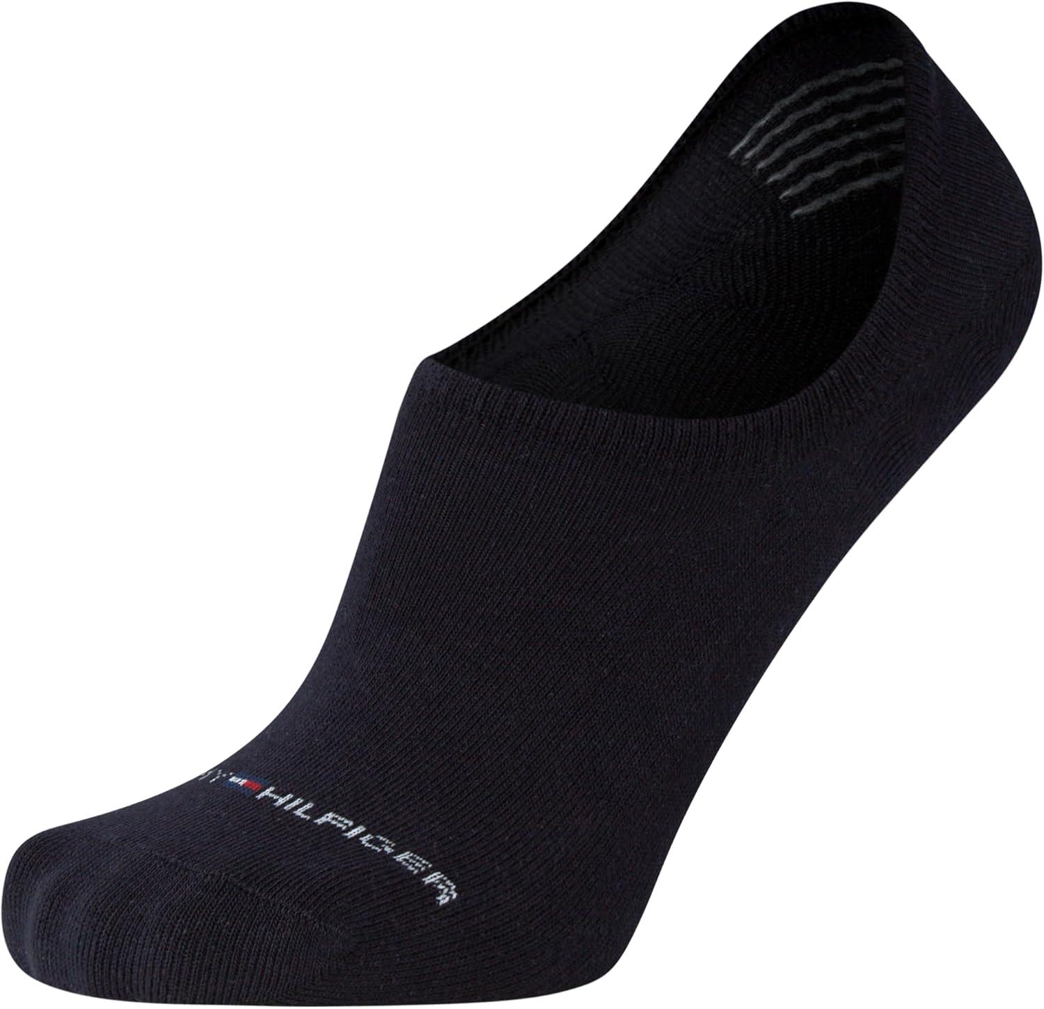 imageTommy Hilfiger Mens No Show Socks 6 Pack Cotton Blend Stretch Soft Cushioned Casual Athletic Sports Liners Low Cut SocksNavy