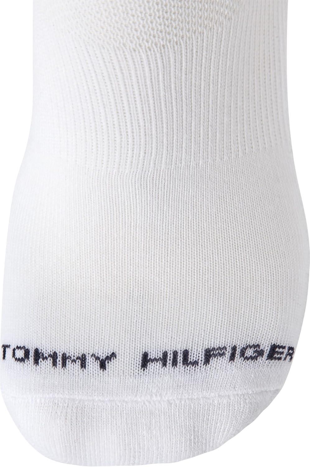 imageTommy Hilfiger Mens No Show Socks 6 Pack Lightweight Performance Stretch Athletic Invisible Shoe Socks Liners for MenPremium White