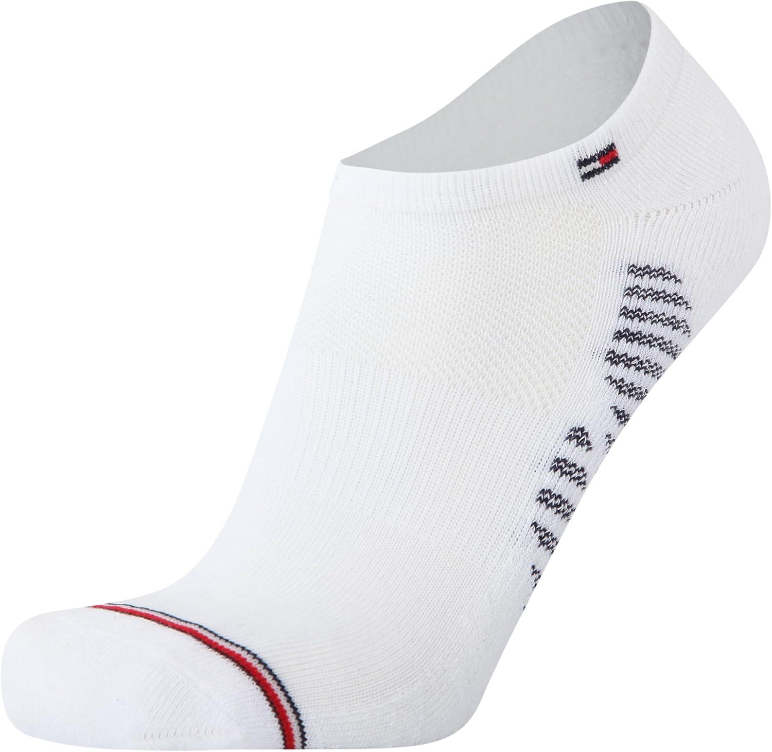 imageTommy Hilfiger Mens No Show Socks 6 Pack Lightweight Performance Stretch Athletic Invisible Shoe Socks Liners for MenPremium White