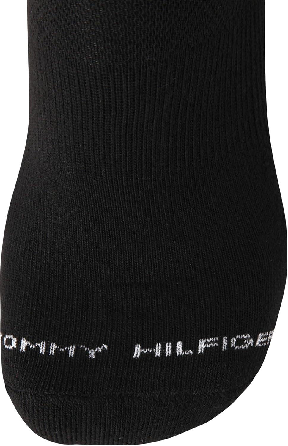 imageTommy Hilfiger Mens Quarter Socks 6 Pack Soft Cushioned Athletic Performance Ankle Socks for Men with Arch SupportBlackGrey Multi