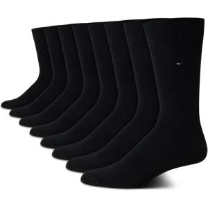 Tommy Hilfiger Men’s Dress Socks (8-Pack)(Black)