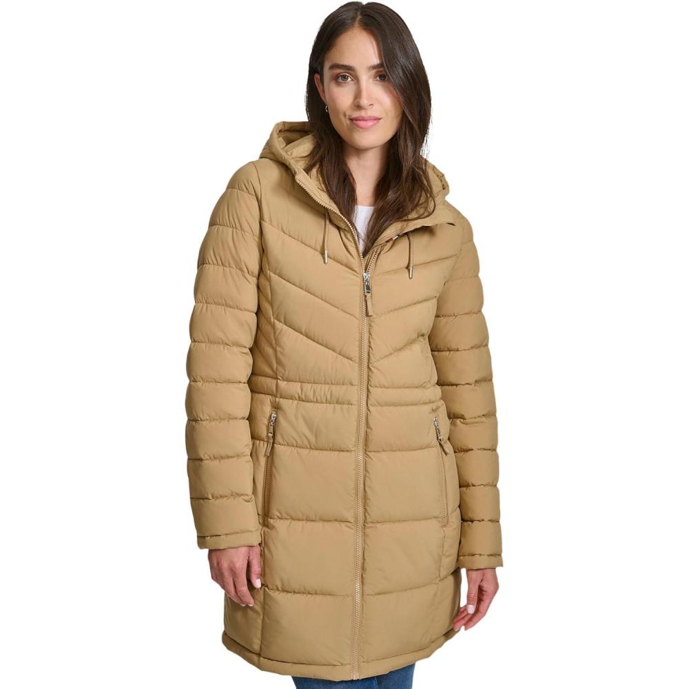 imageTommy Hilfiger Womens Every Day Essential Long Lightweight CoatCamel