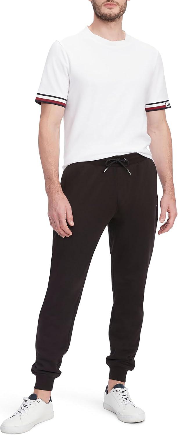 imageTommy Hilfiger Mens Casual Fleece Lined Jogger Sweatpants Also Available in Big amp TallBlack