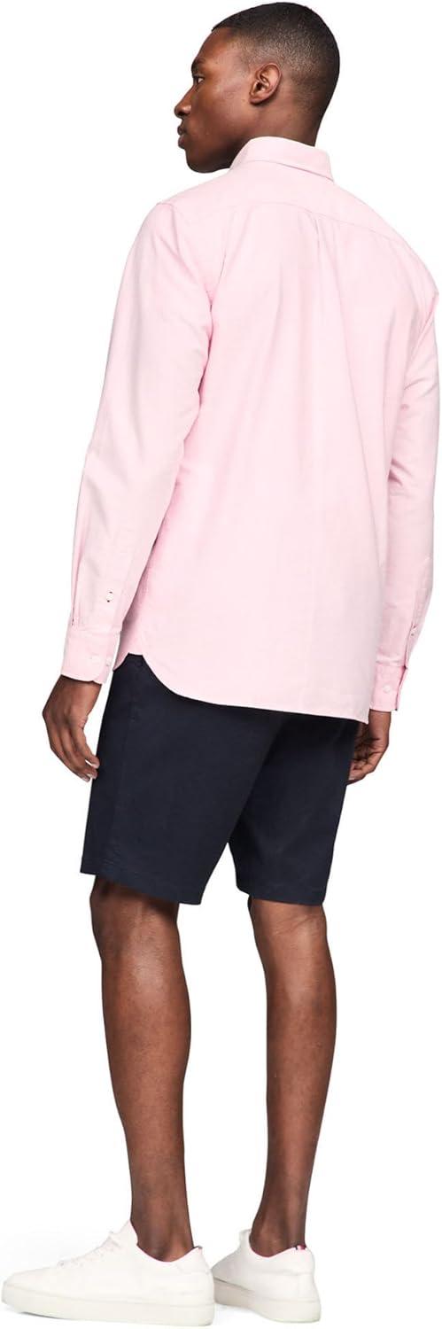 imageTommy Hilfiger Mens Heritage Oxford Solid Regular Long Sleeve ShirtsClassic Pink