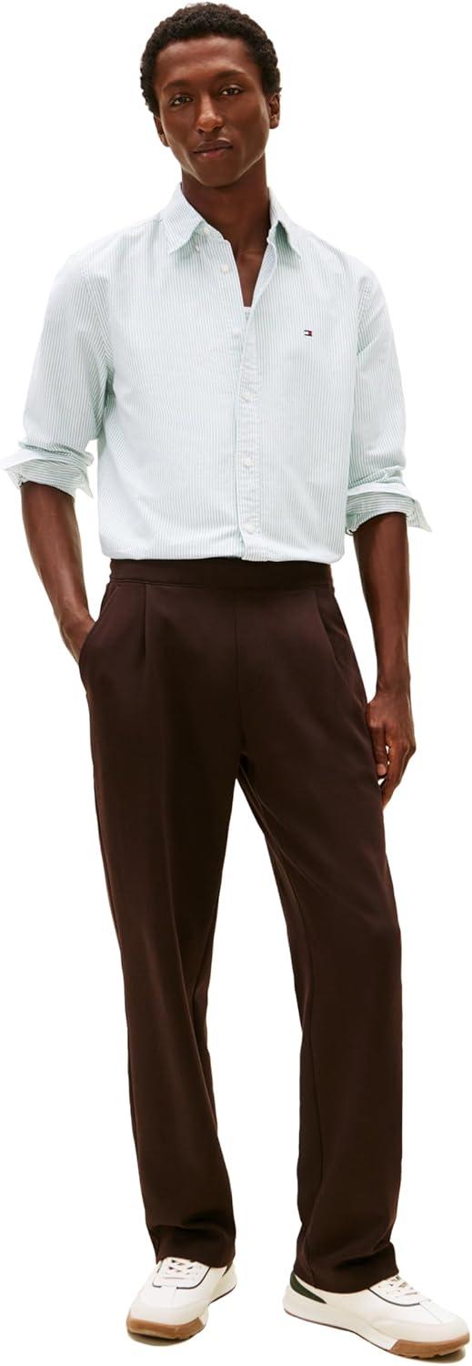 imageTommy Hilfiger Mens Heritage Oxford Solid Regular Long Sleeve ShirtsNouveau Green White