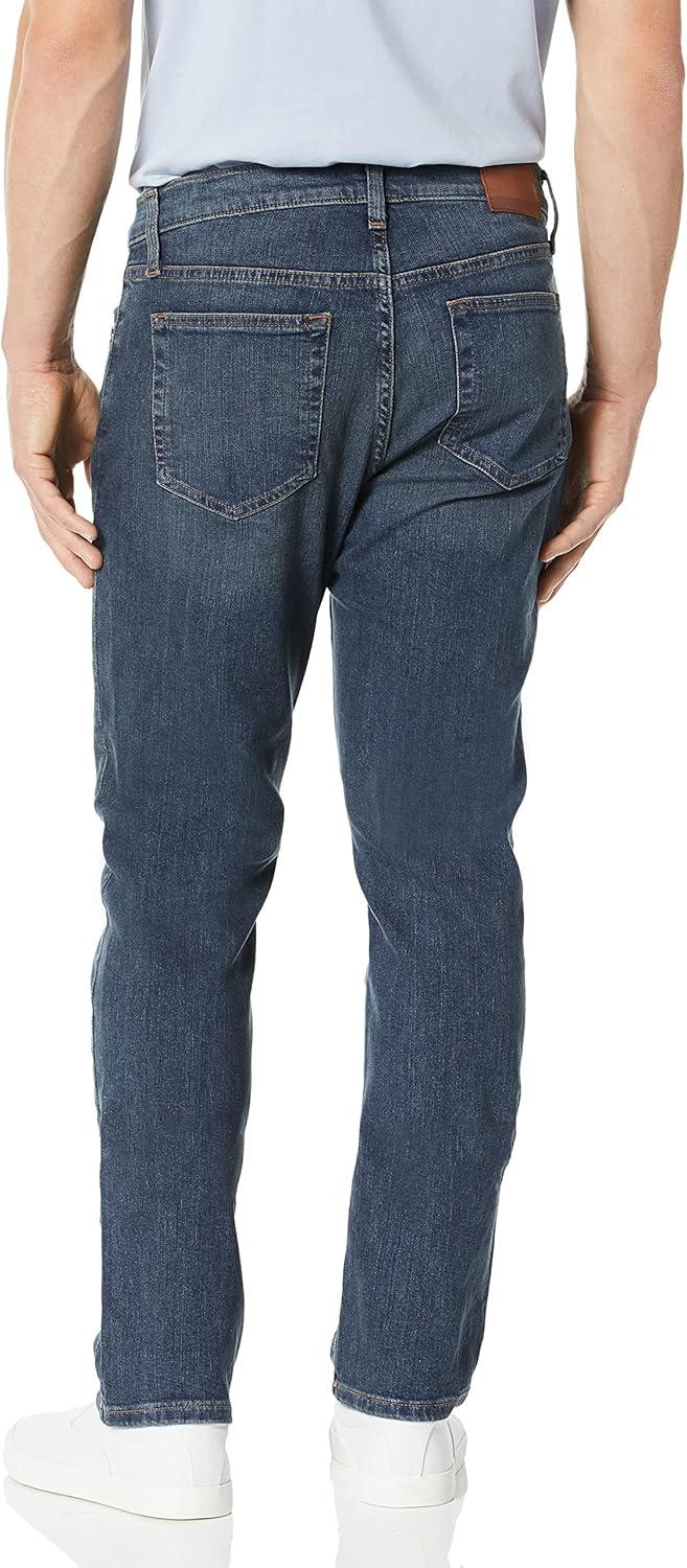 imageTommy Hilfiger Mens Straight Fit Stretch JeansDark WashVintage