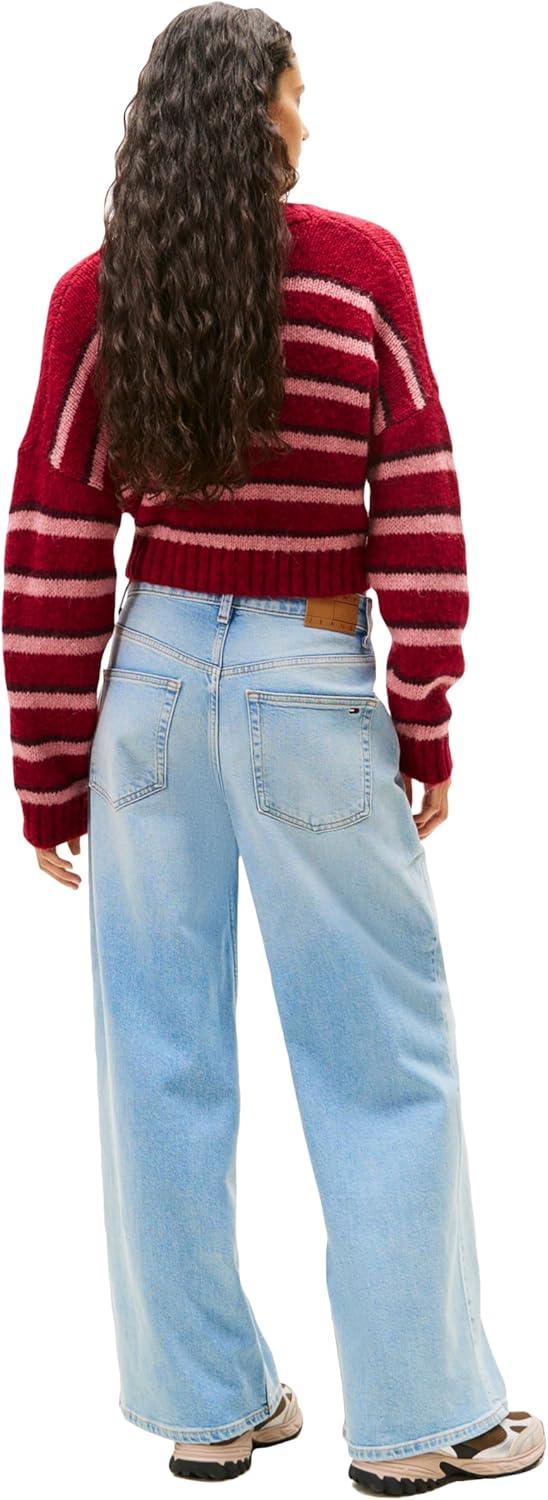 imageTommy Jeans Womens Charlie Mid Rise Loose Wide Leg JeansDenim Light