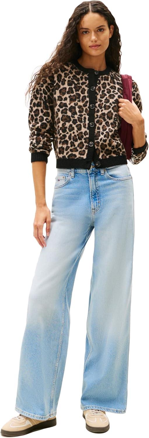 imageTommy Jeans Womens Claire High Rise Wide Leg JeansDenim Light