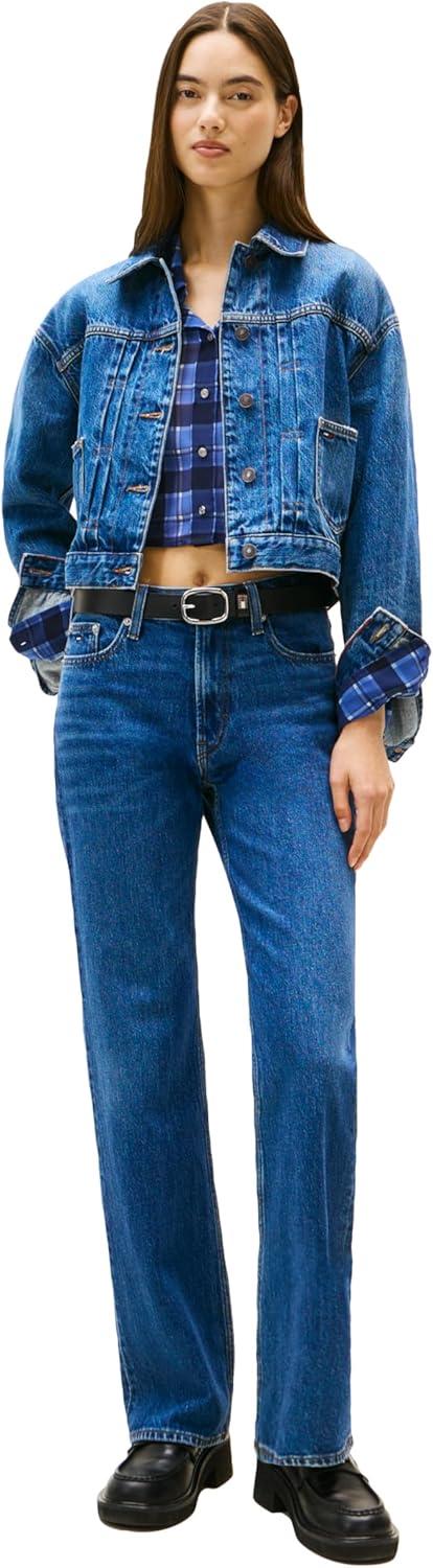 imageTommy Jeans Womens Cleo Mid Rise Bootcut JeansDenim Dark