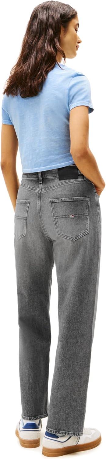 imageTommy Jeans Womens Layla High Rise Slim Straight JeansDenim Black
